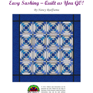 Pineapple Log Cabin Quilt as You Go w/ Easy Sashings Booklet